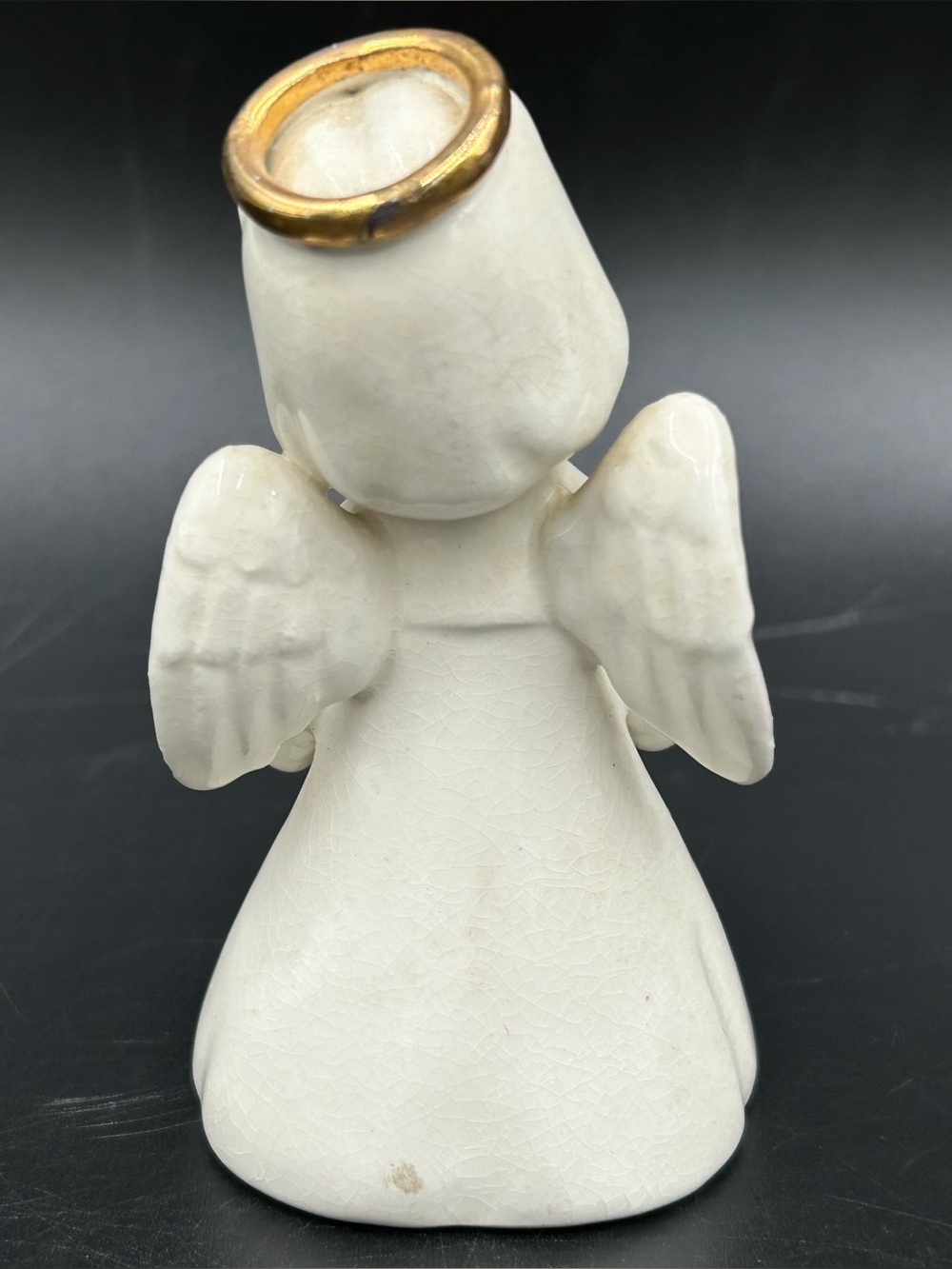 VTG Napco Angel Figurine S572A Holding Girl Doll Cake Christmas 4.5 Inch Ceramic - Picture 5 of 10